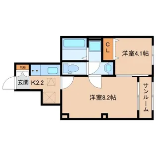 アルドーレ【1階】の間取り