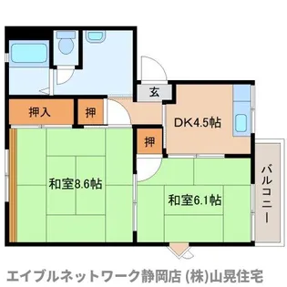 静岡県静岡市葵区千代田2丁目【アパート】の間取り