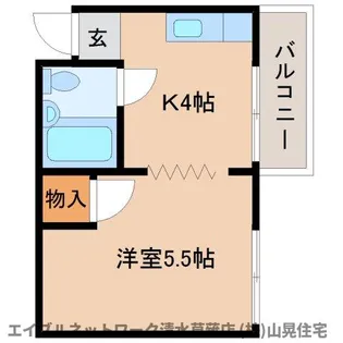 静岡県静岡市清水区草薙【アパート】の間取り