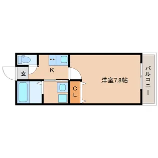 奈良県奈良市富雄北1丁目【アパート】の間取り