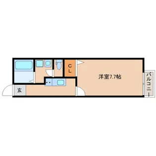 奈良県奈良市富雄北1丁目【アパート】の間取り