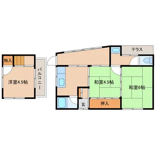 奈良県大和郡山市九条町【一戸建】の間取り