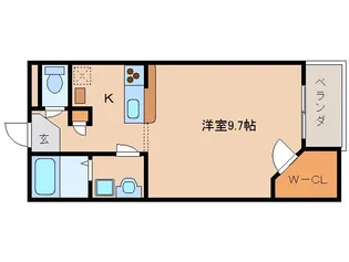 奈良県生駒市小平尾町【アパート】の間取り