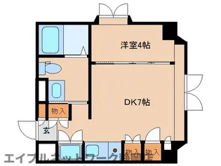 静岡県静岡市葵区本通7丁目【マンション】の間取り
