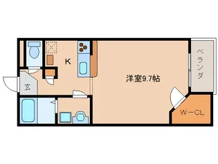 奈良県生駒市小平尾町【アパート】の間取り