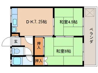 奈良県奈良市法華寺町【マンション】の間取り