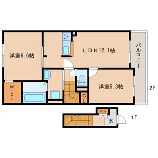グランツ?【2階】の間取り