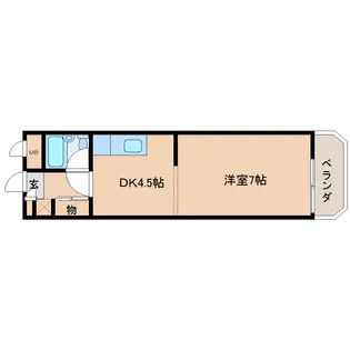 奈良県大和郡山市小泉町【マンション】の間取り