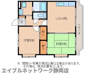 静岡県静岡市葵区羽鳥3丁目【マンション】の間取り