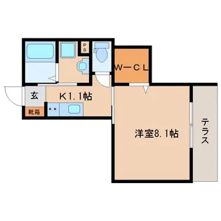 ラ・ルーチェ【103号室】の間取り