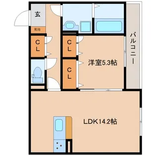 奈良県奈良市高畑町【アパート】の間取り