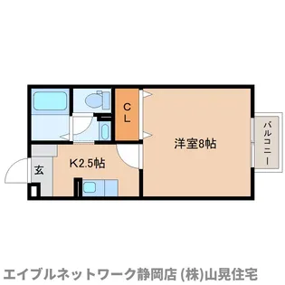 静岡県静岡市葵区古庄6丁目【アパート】の間取り