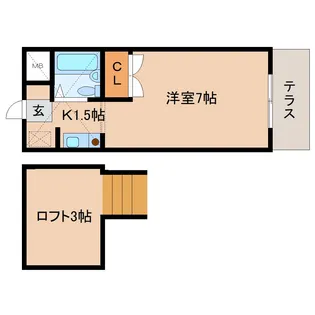 奈良県奈良市南紀寺町5丁目【マンション】の間取り