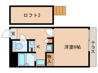 奈良県奈良市富雄北3丁目【アパート】の間取り