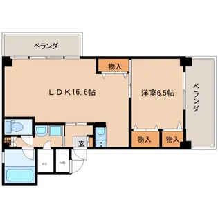 奈良県奈良市三条大路1丁目【マンション】の間取り
