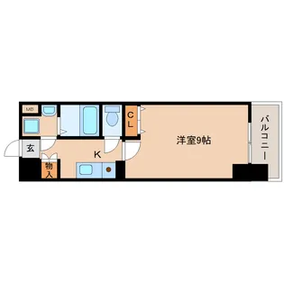 fortuna三条大宮【406号室】の間取り