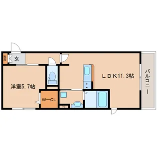 ベルヴェール【2階】の間取り