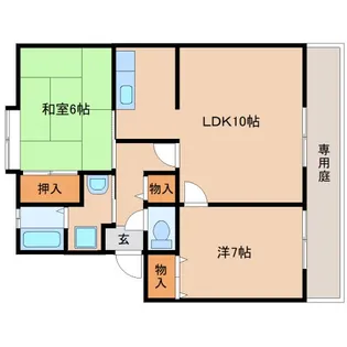 奈良県奈良市中町【アパート】の間取り