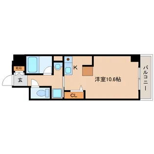 フレアコート奈良【5階】の間取り