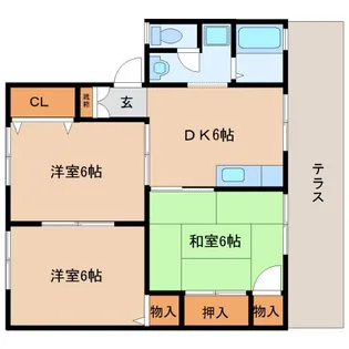 奈良県奈良市押熊町【アパート】の間取り