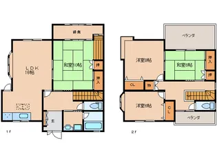 京都府相楽郡精華町光台6丁目【一戸建】の間取り