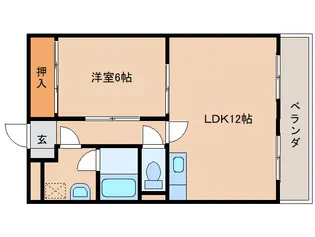 奈良県奈良市南京終町7丁目【マンション】の間取り