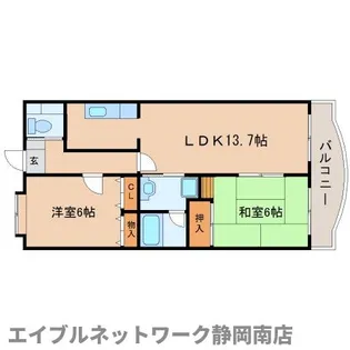 キャッスル【3階】の間取り