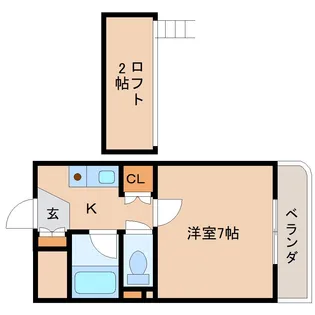 奈良県奈良市佐紀町【マンション】の間取り