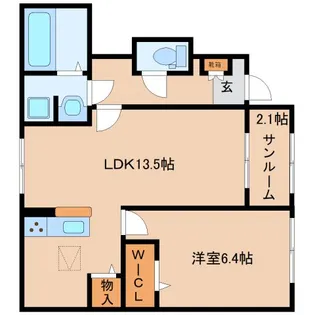 奈良県大和郡山市額田部北町【アパート】の間取り