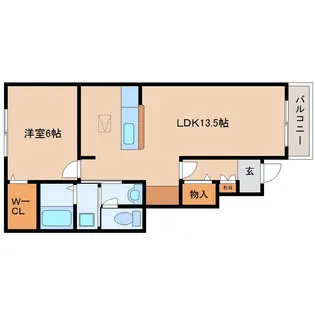 ミルキーウェイA【1階】の間取り