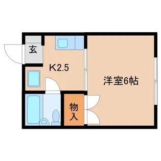 静岡県静岡市清水区谷田【アパート】の間取り