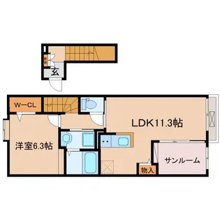 メゾン グランツ【2階】の間取り