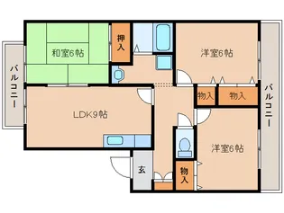 奈良県奈良市二条大路南3丁目【アパート】の間取り
