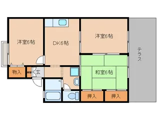 奈良県葛城市南道穗【アパート】の間取り