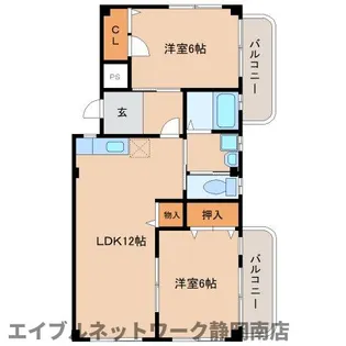 セントマルタ【3階】の間取り