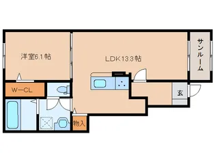 奈良県天理市石上町【アパート】の間取り