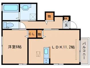 calme village さいおんじ【1階】の間取り