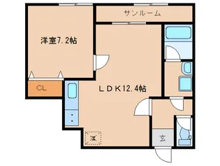 京都府木津川市木津南後背【マンション】の間取り