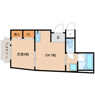 奈良県奈良市芝辻町【マンション】の間取り