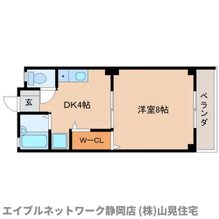 静岡県静岡市葵区大岩4丁目【マンション】の間取り