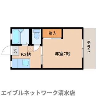 静岡県静岡市清水区三保【アパート】の間取り