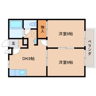 奈良県天理市石上町【アパート】の間取り