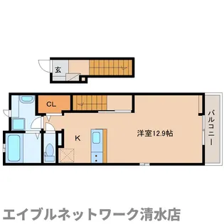 静岡県静岡市清水区船越3丁目【アパート】の間取り