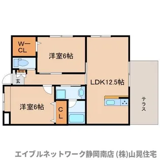 シーステージ石田【103号室】の間取り