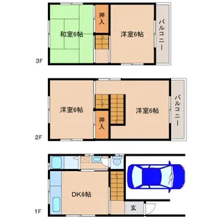 奈良県奈良市肘塚町【一戸建】の間取り