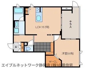 静岡県静岡市葵区安東1丁目【マンション】の間取り