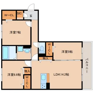 奈良県奈良市恋の窪1丁目【アパート】の間取り