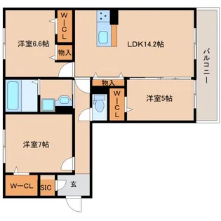 奈良県奈良市恋の窪1丁目【アパート】の間取り