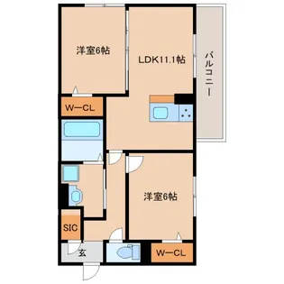 奈良県奈良市恋の窪1丁目【アパート】の間取り