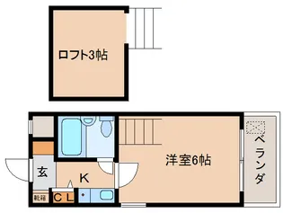 シティパレス川之上町【2階】の間取り